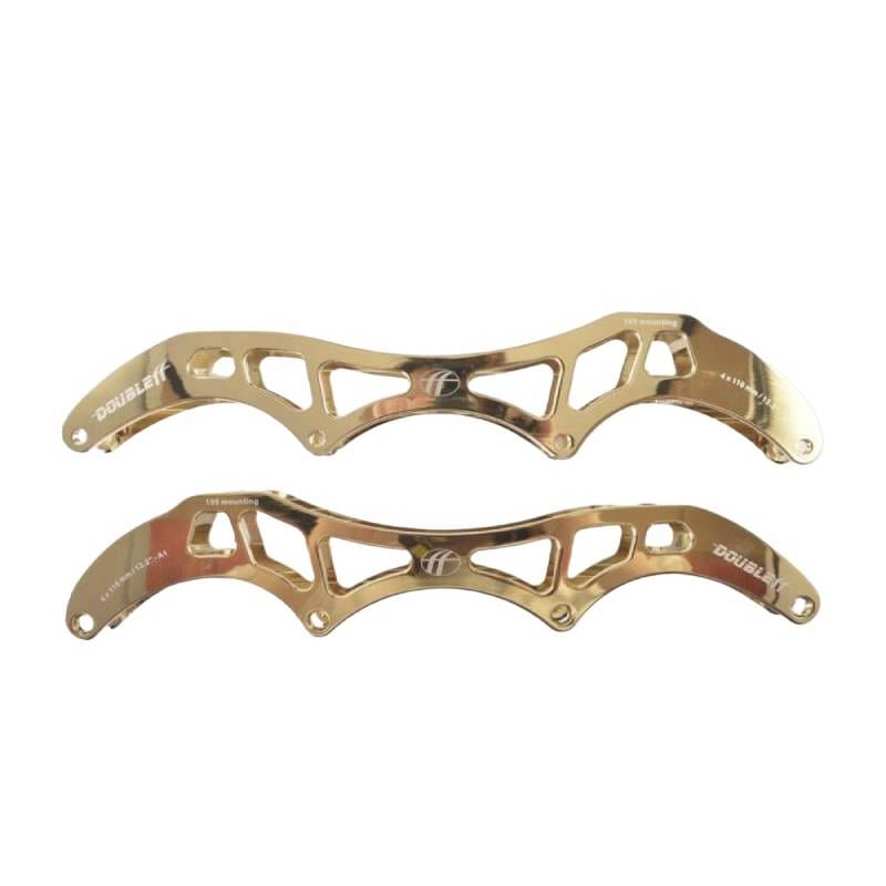 Double FF A1 Frames – Goud – Aluminum "W"-Extrusion – Inline Skate Frame