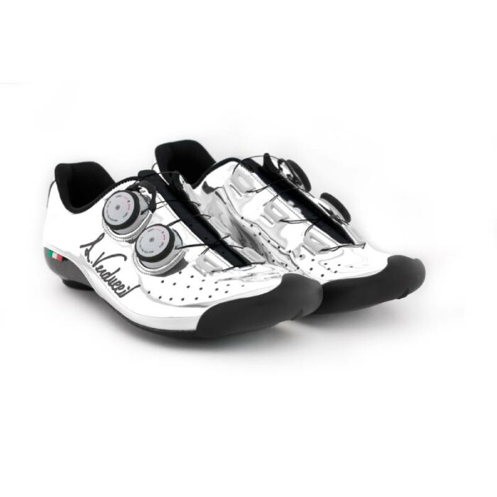 verducci silver cycling shoes scarpe bici rennradschuhe bergasports
