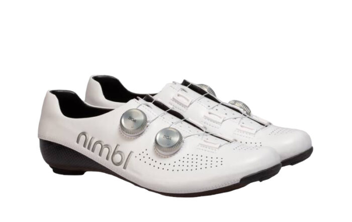 Nimbl ultimate exceed fietsschoenen wit silver white grey boa
