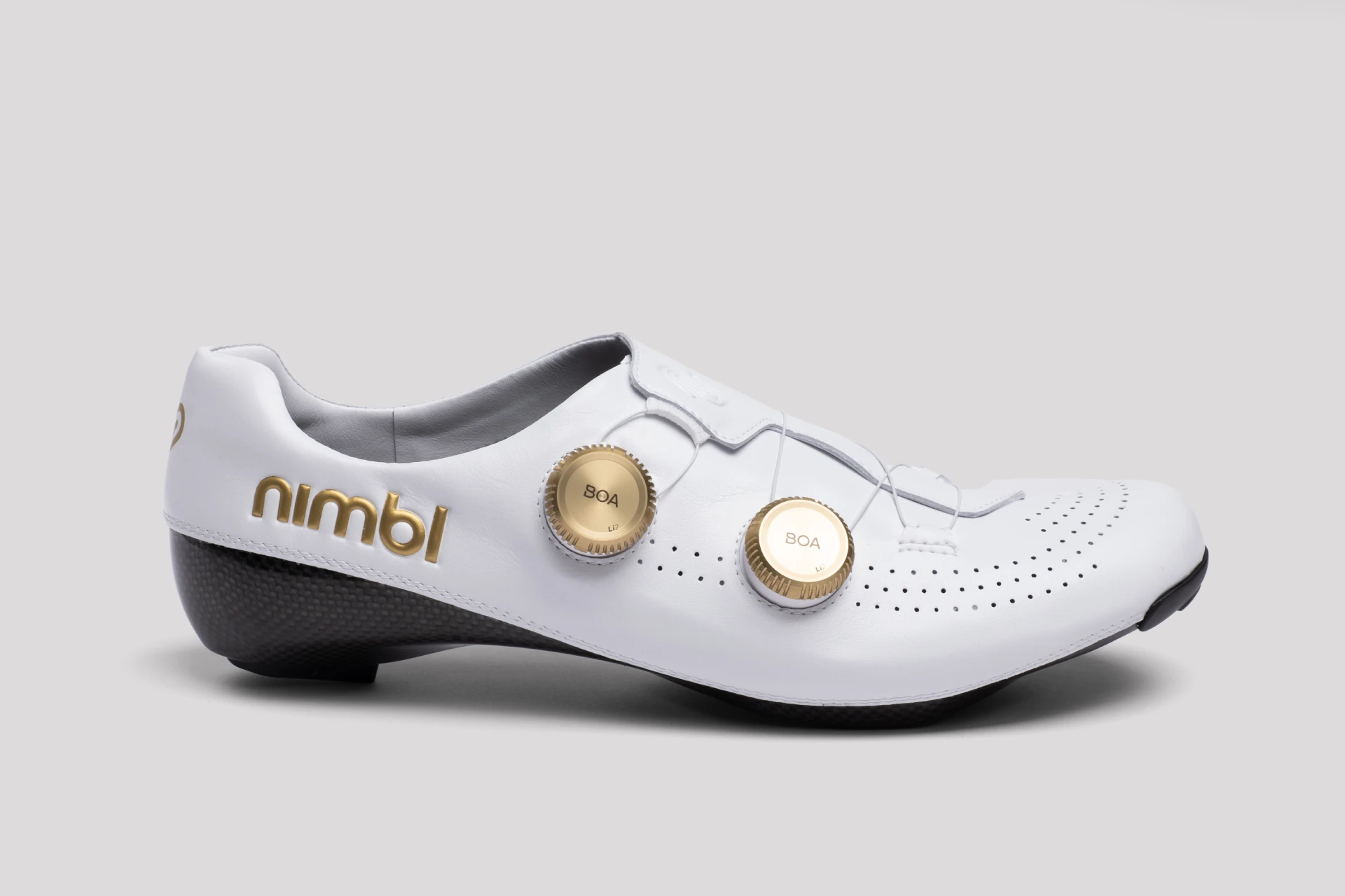 Nimbl exceed ultimate glide white gold bergasports cycling cover cycling shoes