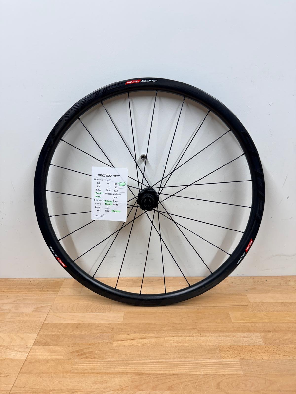 Scope r3 disc black shimano rear 6/10